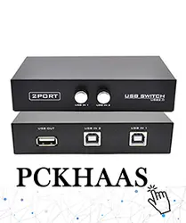 هاب سوئیچ 2 پورت پرینتر وی-نت مدل USB - پی سی خاص