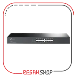 سوییچ 16 پورت مگابیتی و رکمونت برند TP-Link مدل TL-SF1016