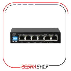 سوییچ شبکه 6 پورت برند D-Link مدل DGS-F1006P-E