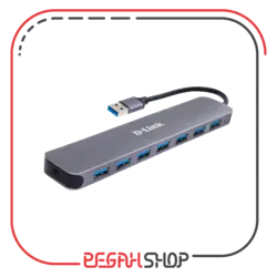 هاب USB 3.0 هفت پورت برند D-Link مدل DUB-1370