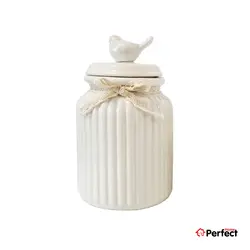 بانکه چینی حبوبات طرح پرنده سایز بزرگ Viona | پرفکت هوم