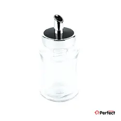 شکر پاش شیشه ای درب مشکی