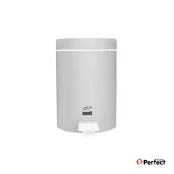 سطل زباله پدالی نقره ای سمباده ای بهازکالا مدل 16177100 (3 لیتر)