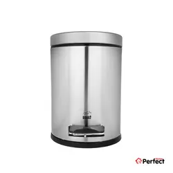 سطل زباله پدالی تمام استیل بهازکالا مدل 16178063 (6 لیتر)