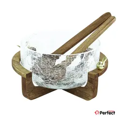 سالاد خوری چوبی پاساری مدل PS1209 | پرفکت هوم سالاد خوری چوبی پاساری
