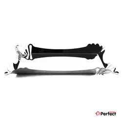 سینی استیل باقلوا خوری 2 گل براق  Perfect home کد 2-9282