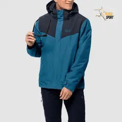 کاپشن مردانه جک ولفسکین ARLAND 3IN1 M DARK COBALT