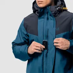 کاپشن مردانه جک ولفسکین ARLAND 3IN1 M DARK COBALT