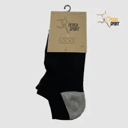 جوراب مچی مردانه کف حوله مشکی کد Pso001-018