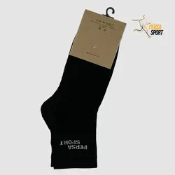 جوراب نیم ساق مردانه کف حوله ای مشکی کد PSO001-022