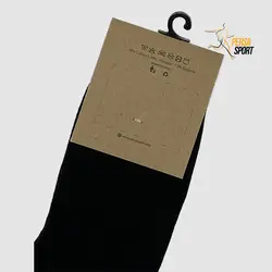 جوراب نیم ساق مردانه کف حوله ای مشکی کد PSO001-022