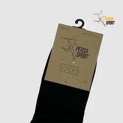 جوراب نیم ساق مردانه کف حوله ای مشکی کد PSO001-022