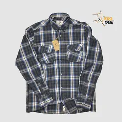 پیراهن مردانه پرساویر Persa Check Blue White