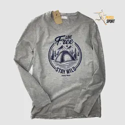 تیشرت آستین بلند پرساویر مدل Live Free