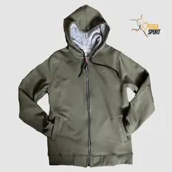 سویشرت کلاهدار سبز زیتونی پرسااسپرت Jungle Green