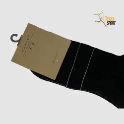 جوراب ساق بلند کف حوله مردانه زغالی کد Pso001-029