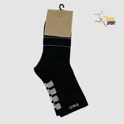 جوراب ساق دار زنانه کف حوله مشکی کد Pso001-038