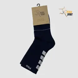 جوراب ساق دار زنانه کف حوله سرمه ای کد Pso001-041