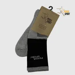 جوراب کوه زنانه کف حوله طوسی مشکی کد Pso001-002