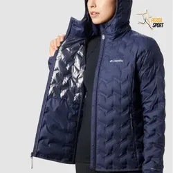 کاپشن زنانه کلمبیا Delta Ridge Down Hooded Jacket MDB - پرسا اسپرت