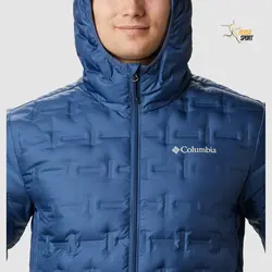 کاپشن پر مردانه کلمبیا Delta Ridge Down Hooded Jacket Blue - پرسا اسپرت