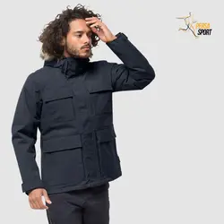 کاپشن مردانه جک ولفسکین POINT BARROW Blue