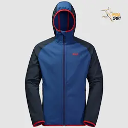 کاپشن مردانه جک ولفسکین ZENON SOFTSHELL MEN Blue