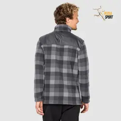 کاپشن مردانه جک ولفسکین CABOT CHECK MEN BL