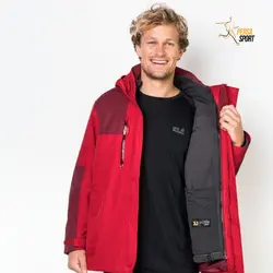 کاپشن مردانه جک ولفسکین JASPER 3IN1 MEN
