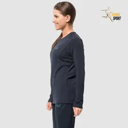 تیشرت زنانه جک ولفسکین HOLLOW RANGE LONGSLEEVE WOMEN