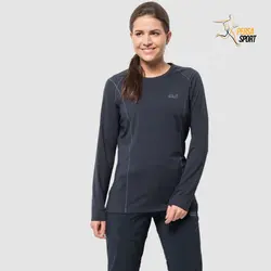 تیشرت زنانه جک ولفسکین HOLLOW RANGE LONGSLEEVE WOMEN