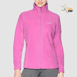 کاپشن زنانه کلمبیا TREK II FULL ZIP FLEECE Pink - پرسا اسپرت
