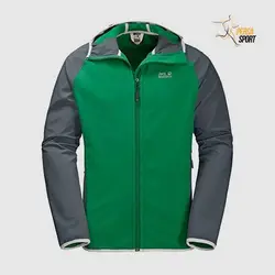 کاپشن مردانه جک ولفسکین ZENON SOFTSHELL MEN Green - پرسا اسپرت