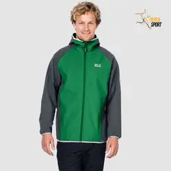 کاپشن مردانه جک ولفسکین ZENON SOFTSHELL MEN Green - پرسا اسپرت