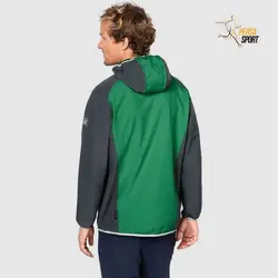 کاپشن مردانه جک ولفسکین ZENON SOFTSHELL MEN Green - پرسا اسپرت