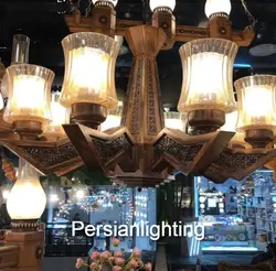 لوستر چوبی مدل روجا