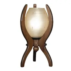 آباژور رومیزی چوبی مدل آبتین