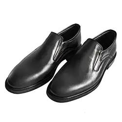 کفش مردانه کلاسیک مدل 3026 بی بند مشکی