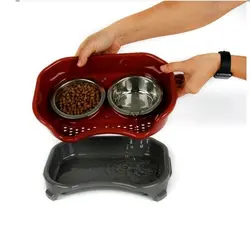 ظرف غذا دوقلو استیل با سینی