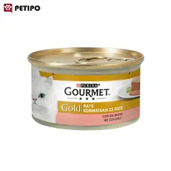 کنسرو گربه گورمه گلد پته با طعم ماهی سالمون (Gourmet Gold Pate With Salmon) وزن 85 گرم