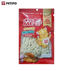 تشویقی گربه رشته ای تارو فیش سفید لاومی (Love Me Taro Fish White Treats For Cats) وزن 35 گرم