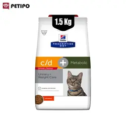 غذای خشک گربه یورینری استرس هیلز (Hill's Prescription Diet Metabolic+Urinary Stress Feline) وزن 1.5 کیلوگرم