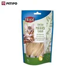 تشویقی گربه فیله مرغ تریکسی (Trixie Chicken Matatabi Tenders) بسته 3 عددی