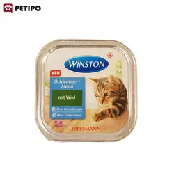 ووم گربه وینستون با طعم گوشت شکاری (Mit Wild) وزن 100 گرم