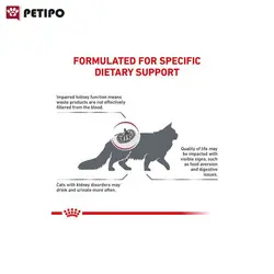 غذای خشک گربه رنال رویال کنین (Royal Canin Cat Renal Feline) وزن 2 کیلوگرم
