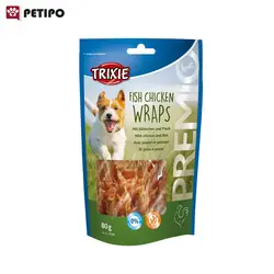 تشویقی سگ مرغ و ماهی تریکسی (Trixie Fish Chicken Wraps) وزن 80 گرم