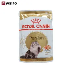 غذای پوچ گربه ادالت پرشین رویال کنین (Royal Canin Cat Persian Adult Loaf Wet Pouch) وزن 85 گرم