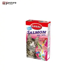 قرص گربه با ويتامين طعم ماهي سالمون