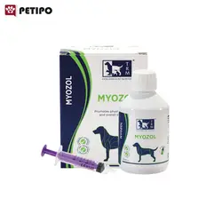 مکمل خوراکی تقویت ظاهری و عملکرد فیزیکی سگ میوزول تی آر ام (TRM Myozol) حجم 200 میلی لیتر