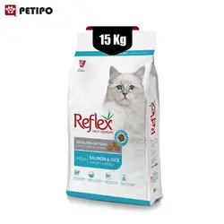 غذای خشک گربه بالغ رفلکس با طعم سالمون و آنچوی (Reflex Adult Cat Salmon & Anchovy) وزن 15 کیلوگرم